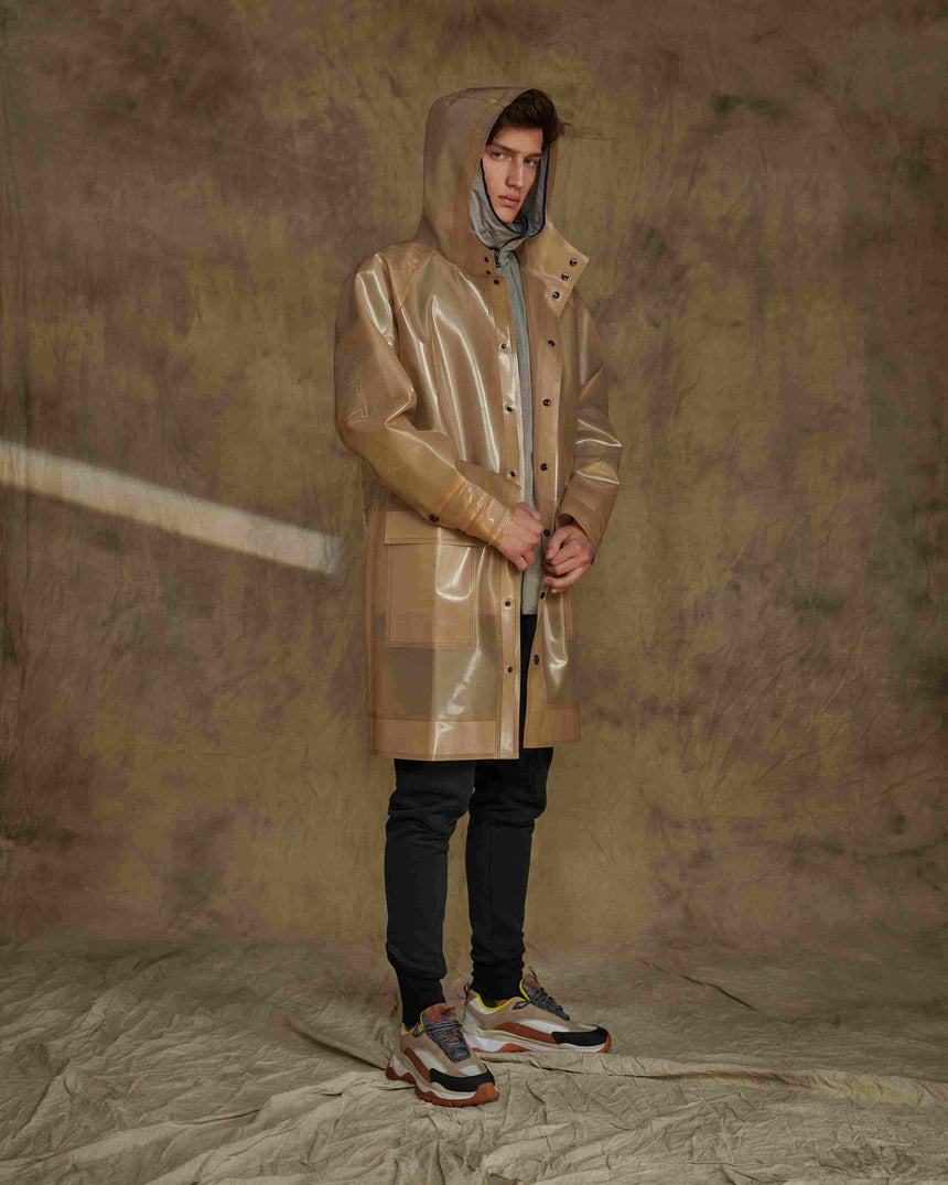 BLACK WATERPROOF RAINCOAT