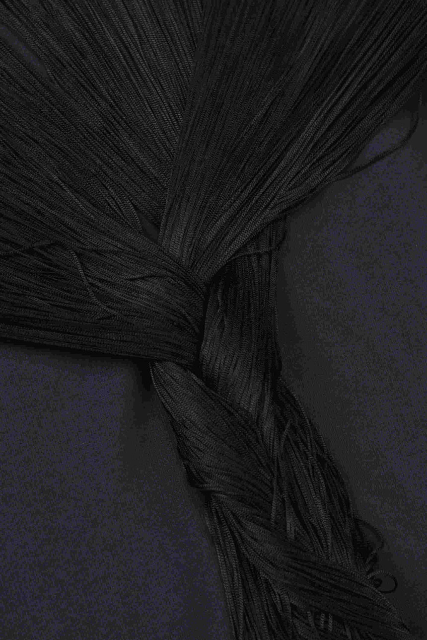 SILK FRINGE SWEATSHIRT