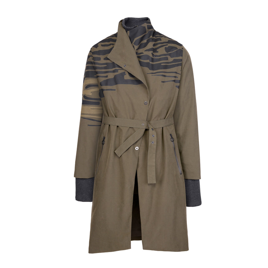 KHAKI WATERPROOF COAT