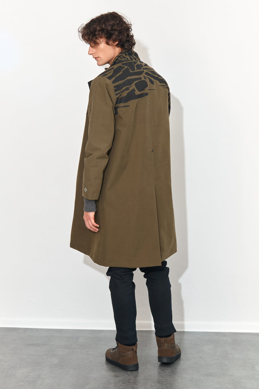 KHAKI WATERPROOF COAT