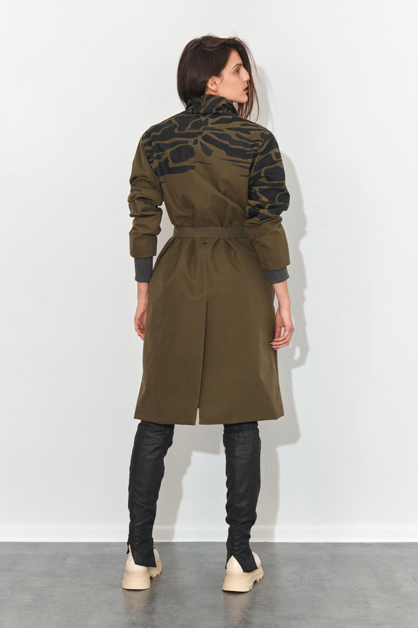 KHAKI WATERPROOF COAT