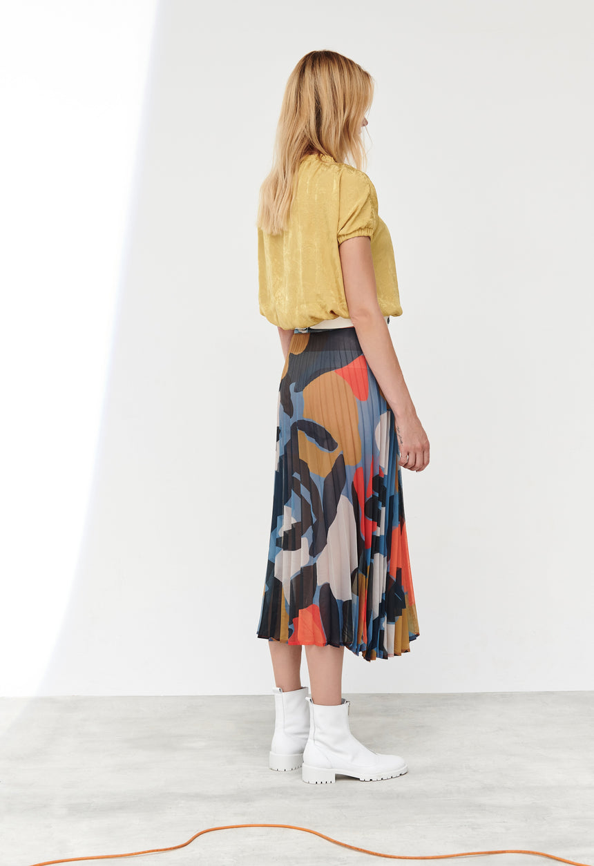 MYRTLE PLEATED SKIRT CHIFFON - LIMITED