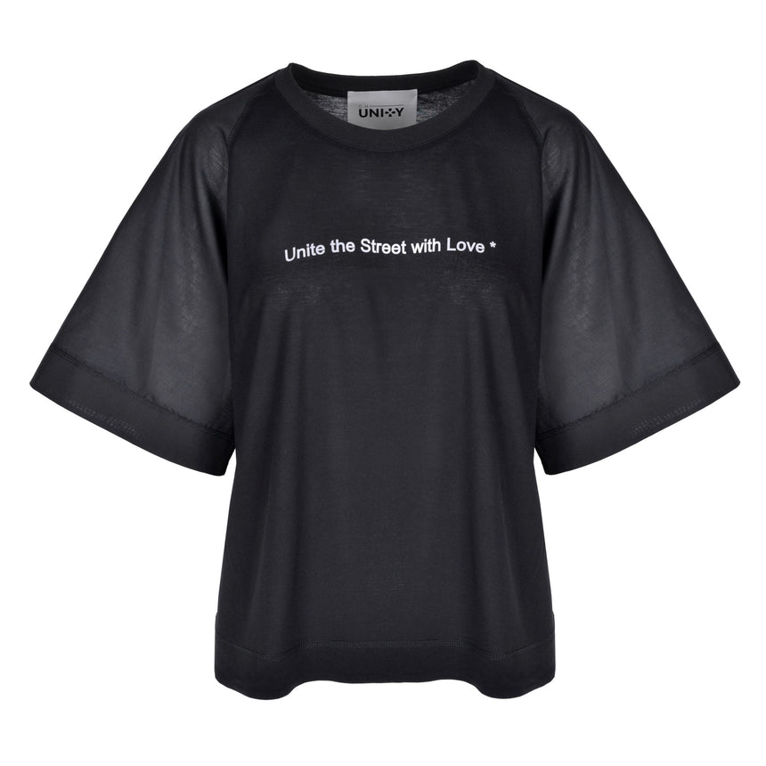 MOONLESS NIGHT TWO FABRICS T-SHIRT