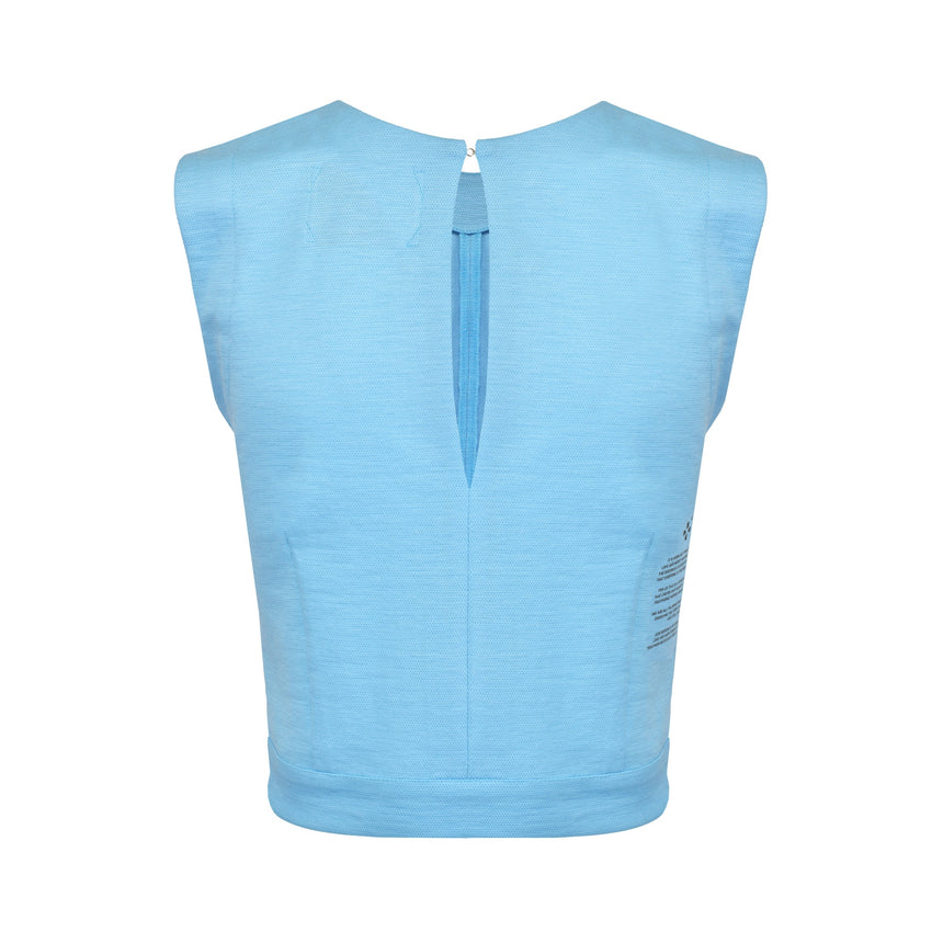 HEAVEN BLUE RAMIE TOP - LIMITED