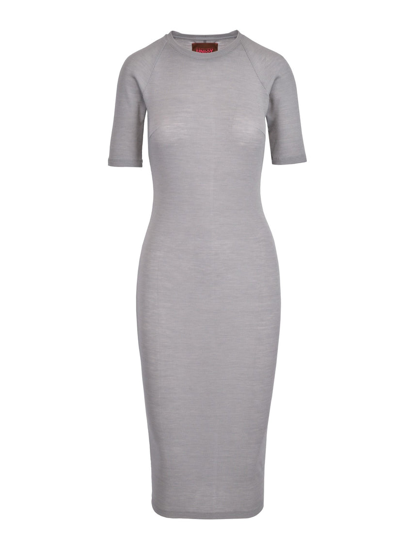 GREAT GREY SILK DRESS