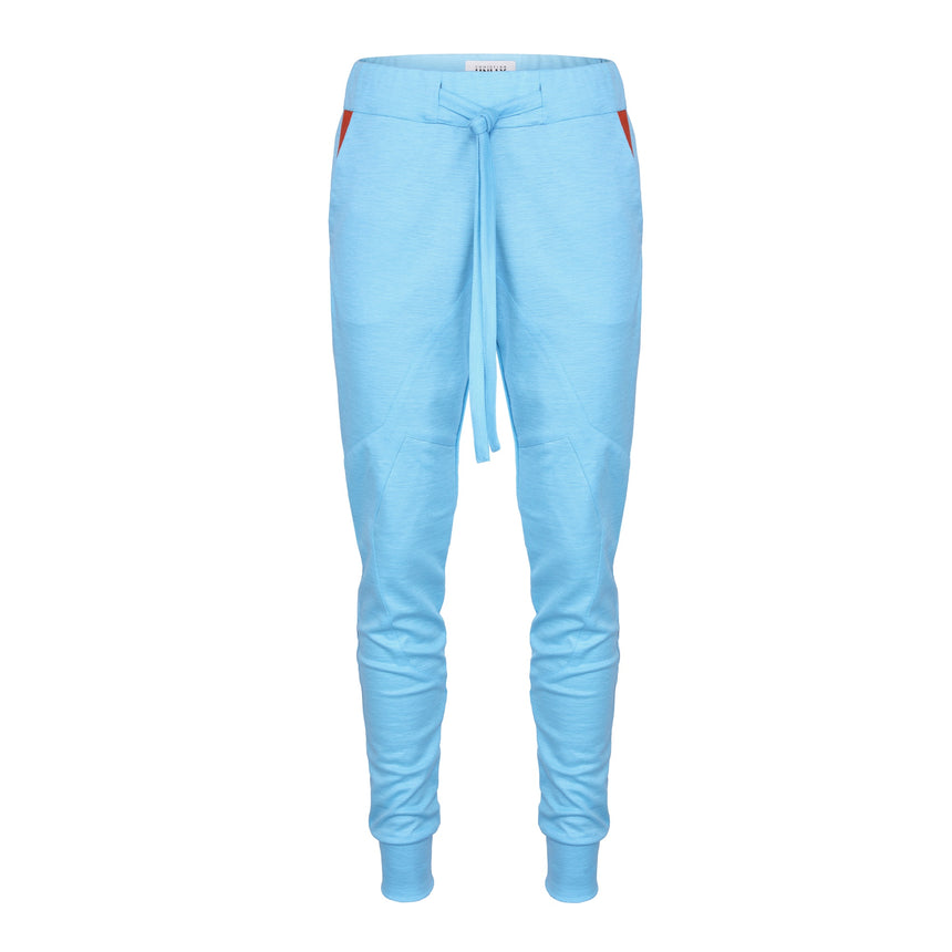 HEAVEN BLUE RAMIE CUT TROUSERS - LIMITED