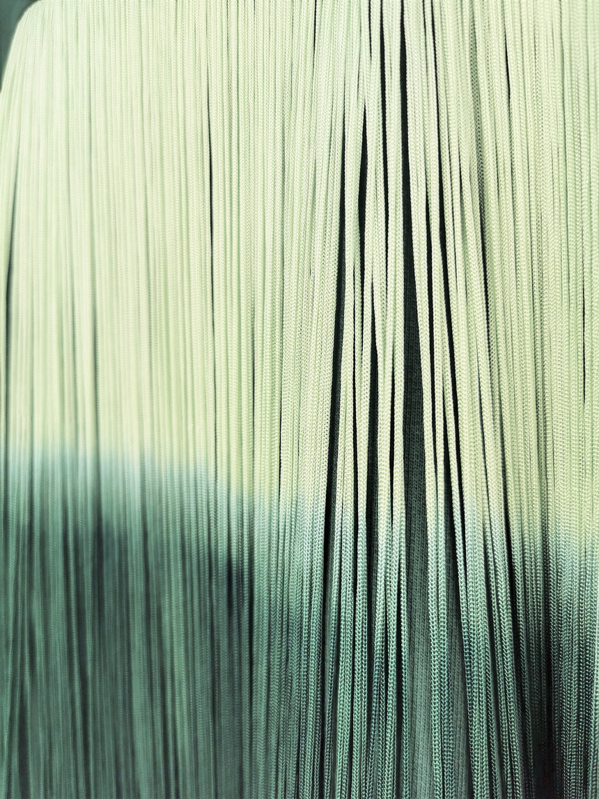 OMBRE SILK FRINGE SWEATSHIRT