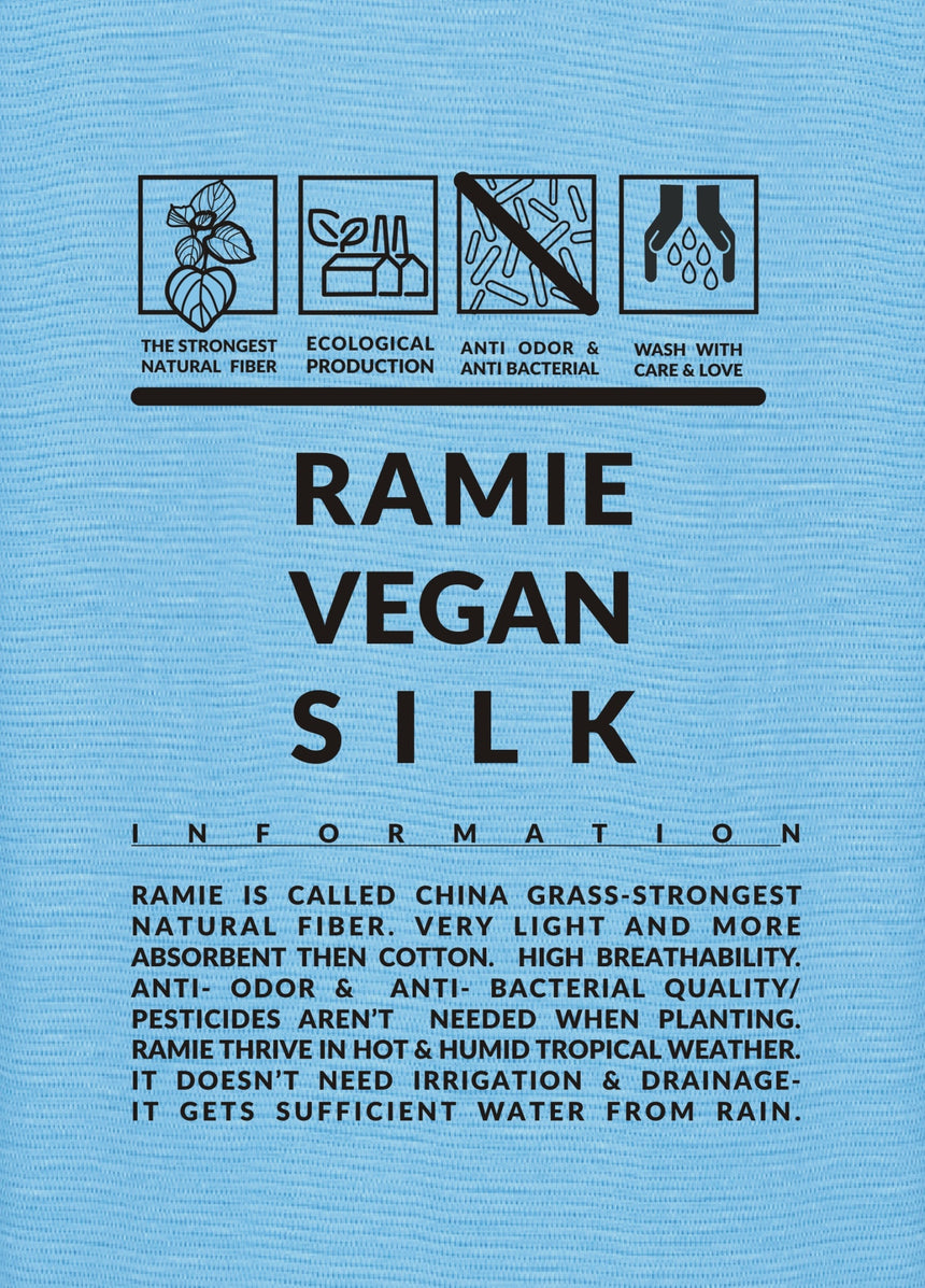 HEAVEN BLUE RAMIE TOP - LIMITED