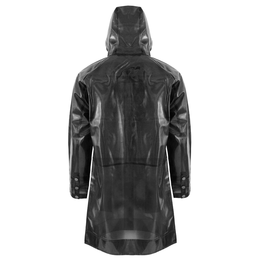 BLACK WATERPROOF RAINCOAT