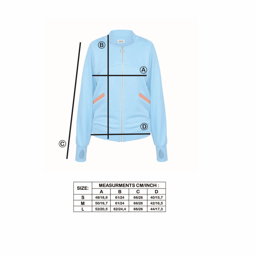 HEAVEN BLUE RAMIE SWEATSHIRT - LIMITED